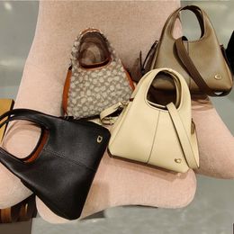 New lana shoulder bag 23 Luxury Designer Polished Pebble Leather Handbag Magnetic Snap Closure Crossbody Bag Fabric Lining Messenger Bag Detachable Strap Tote Bag