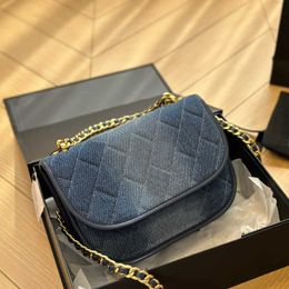 Small Messenger Bag Denim Bag Mirror Quality Saddle purse Shoulder Bag Designer Woman Designer Bag Handbag High Quality denim purse 240515