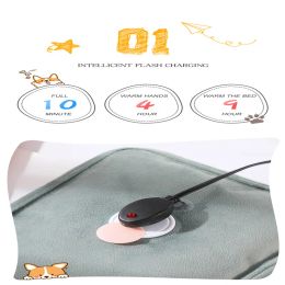 1~8PCS Electric Hot Water Bag Reusable Hot Water Bottle Student Portable Soft Winter Hand Warmer Rechargeable Warm Hand Pocket