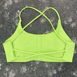 Sports Bra Women Cross Straps Gym Workout Crop Top Sexy Yoga Vest High Impact Fiess Bralette Push Up Running Padded Underwear beb8ab