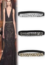 women belt rhinestone belts ladies simple elastic belts for dress sash crystal girls belts 3571935