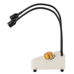 6W 110V 220V 7500K Video Stereo Microscope LED Light Illuminator Lamp Spotlight Lamp LED Gooseneck Lamp For HDMI USB VGA Camera