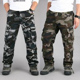 Men's Pants Camouflage Outdoor Pockets Men Casual Overalls Cargo Oversize Man Trousers Y2k Clothes Gym Work Pantalones Streetwear