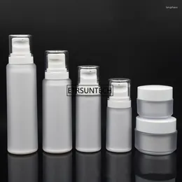 Storage Bottles 50pcs 30g 50g Acrylic Cream Jar Cosmetic Container 40/60/100/120ml Lotion Pump Bottle Emulsion F3980