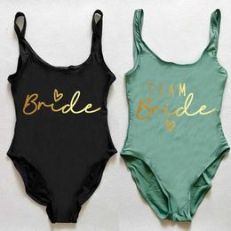 Women's Swimwear S-3XL one-piece swimsuit brides summer swimsuit high cut low back swimsuit singles party swimsuit beach suit d240521