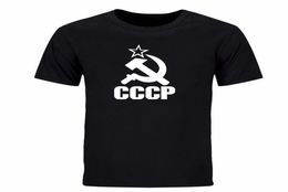 CCCP T Shirts Men USSR Soviet Union KGB Man Tshirt Short Sleeve Moscow Russia Tees Cotton O Neck Tops DIY0335D1357270