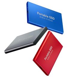 2TB/1TB/500GB Mobile Hard Disc Type C USB3.0 Portable SSD Shockproof Aluminium Alloy Solid State Drive