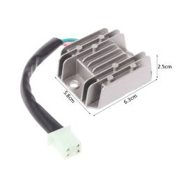 4 Wires 12V Voltage Regulator Rectifier for Motorcycle Boat Motor Mercury ATV GY6 50 150cc Scooter Moped JCL NST TAOTAO