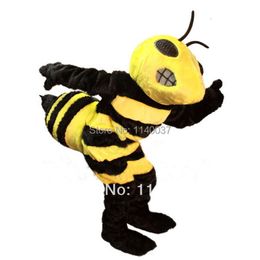 mascot High Quality bee Mascot Costume Adult Size Professional Custom Hornet Bee Mascotte Outfit Suit Fancy Dress Mascot Costumes