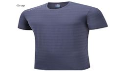 T Shirt Summer Men Ice Silk ShortSleeved Slim Round Neck Stretch Bottoming Vest2410494