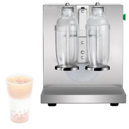 Commercial Boba shaker Bubble Tea Shaker Stainless Steel Double-head Pearl Milk Tea Shaking Machine