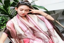 Women039s Swimwear Women Summer Beach Swimsuit Cover Up Ladies Designer Horses Print Bikini Sarong Stole Silk Dress Pareos Play5865938