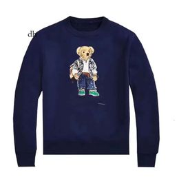 RL Mens Sweater Polos Casual Teddy Bear Print Pullover Hoodie Sweatshirt Jacket RLS 86
