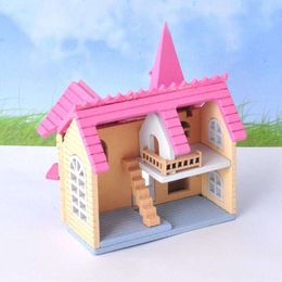 Kit Housedollhouse Miniature Furniture Mini House Children's Toy Gift Diy Dollhouse Wooden Toys for Girls