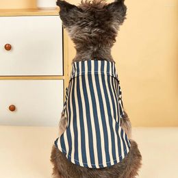 Dog Apparel Pet Costume Dogs Clothes British Temperament Cat Striped Shirt For Small Medium Big