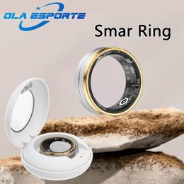 Multifunction Healthy Smart Ring Heart Rate Blood Oxygen Thermometer Fitness Tracker Digital Rings For Men Women 240507