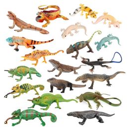 Novelty Games Lizard Chameleon Iguana Morlock Animal Cartoon Characters Action Characters Plastic Animals Childrens Toys Games Childrens Gifts Y240521