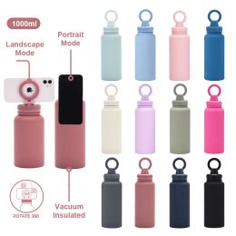 UPS 2024 New Stainless Steel Sport Water Bottles With Magnet Lids Double Wall Insulated Vacuum Tumblers HJ5.21