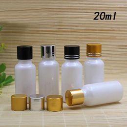 Storage Bottles 20ml Pearl White Glass Bottle Toner Water Essence Moisture Liquid Oil Serum Hyaluronic Gel Skin Carecosmetic Packaging