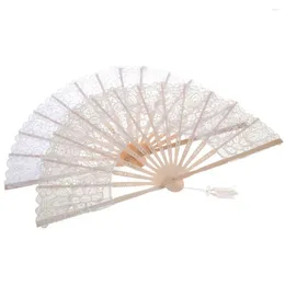 Decorative Figurines Bamboo Retro Craft Fan Chinese Ancient Home Decoration Hand-Carved Japanese Folding For Diy Wedding Decor