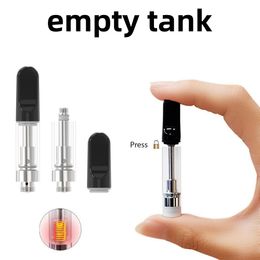 Hottest glass cartridge tank vaporizer 0.5ml 1ml vape pen oil atomizer 510 thread glass cartridges with ceramic tip ceramic coil pen ce3 vaporizer pen Thick Cartridge