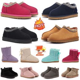 Kids Boots Toddler Boots Australia Snow Boot Designer Children Winter Classic Ultra Mini Boot Baby fur booty Boys Girls Ankle Half Booties Child Suede booties