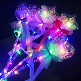 Princess Light-up Magic Ball Wand Glow Stick Witch Wizard LED Magic Wands Halloween Chrismas Party Rave Toy Great Gift For Kids Birthday