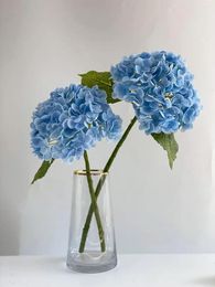 Decorative Flowers 2PC Beautiful Hydrangea Bouquet Artificial Silk For Home Wedding Party Living Room Decoration Accessories