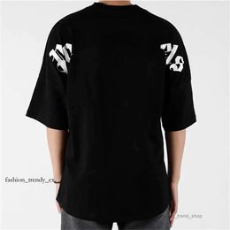 Designer Clothing Men's T-Shirts Letter Printing Fashionable And Minimalist Loose And Breathable Comfortable Pure Cotton Palm Angle Short 160