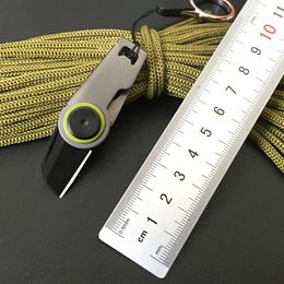 Zipper Unboxing Outdoor Mini Portable Survival Tool Knife, Keychain Pendant, Small Folding Knife F89ae0