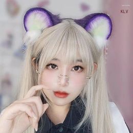 Party Supplies Ethnic Animal Ear Headband Plush Anime Masquerade Costume Headdress Female Teens Cosplay Dress Up Accessories