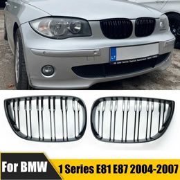 Other Exterior Accessories Pair Car Front Kidney Grille For BMW E81 E87 2004-2007 M SPORT Pre-facelift Racing Grills Grilles Auto ABS Grill Accessories T240520
