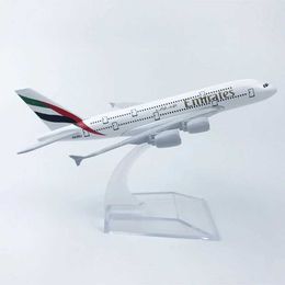 Aircraft Modle 16cm 1 400 Metal Aircraft Replica Airlines A380 Airplane Diesel Model Aviation Plane Collectable Toys for Boys S2452344 S5452