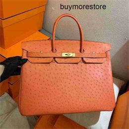 Designer Bag Ostrich Leather Handswen 7A High Quality 40 Quality large size for man and woman quality Colour fastLCDH