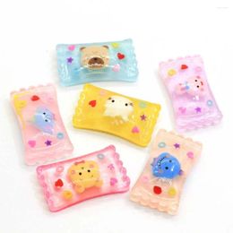 Decorative Flowers 18 32MM Kawaii Cartoon Animal Sweet Candy Flatbacks Lovely Dessert Embellishments Jewellery Making Scrapbooking DIY