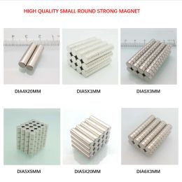 Rare Earth Magnets Diameter 4MM 5MM 6MM Neo Small Round Magnet Fridge Permanent Neodymium Magnetic Disc Craft Parts Fine Quality