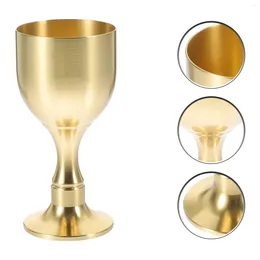 Wine Glasses Glass Ornament Cups Delicate Buddhism Metal Holy Offerings Teatowels Mug Brass Decorative Exquisite