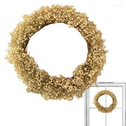 Decorative Flowers Door Wreath Decor Front Floral Garland Aesthetic Window Display Outdoor & Indoor Ornament For Farmhouse Wedding Party