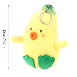 3PCS Cute Banana Duck Plush Toy Cartoon Pendant Soft Stuffed Doll Keychain Backpack Car Bag Key Ring Decor Kid Gift