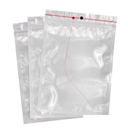 Packing Bags Wholesale Small White Clear Zip Lock Plastic Package With Zipper Self Seal Transparent K Poly Packaging Bag Hang Hole D Dhp5G
