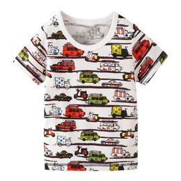 T-shirts Little maven New Fashion Baby Boys Summer T-shirt Cotton Soft and Comfort Children Casual Clothes Lovely for Kids 2-7 year Y240521