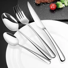 Storage Bottles 3 Sets/Lot Steak Knife Spoon And Fork Stainless Steel For Meal Fruit Potato