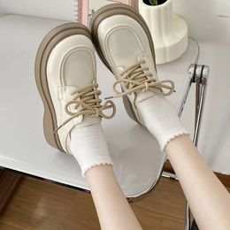 Lace-up Lolita Shoes Mary Janes Womens Shoes School Uniform Jk Student Shoes Women Girl Round Toe Lolita Vintage Oxford 240515
