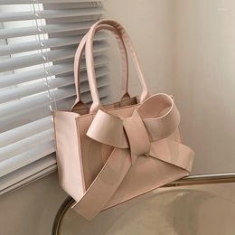 Shoulder Bags Ladies Tote Bag 2024 High-quality PU Leather Women's Designer Handbag Bow Messenger