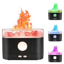 Table Lamps Flame Aroma Diffuser Upgrade 7 Colour Light Essential Oils Humidifier Fragrance Oil For Children Home Office
