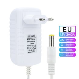 Power Adapter 12V 2A 3A 2000/3000MA European Standard Power Supply Charger Cable For 3528 5050 LED Strip light Power