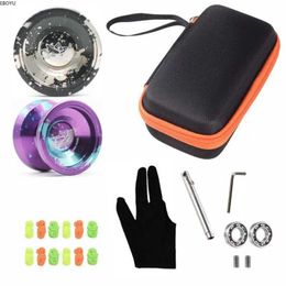 Yoyo EBOYU Aluminium Responsive Unresponsive + Professional Toy with Extra Carry Bag Strings Accessories H240521