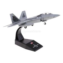 Baby Bath Toys 1 100 scale American F-22 fighter jet model Aeroplane toy childrens gift 1/100 F-22 fighter jet plastic modelS2452422