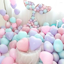 Party Decoration 20/50Pcs 10inch MaColors Balloons Wedding Birthday Heart Shaped Macaron Latex Balloon Anniversary Supplies