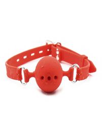 Breathable Silicone Ball Gag Mouth Bite BDSM Gags Torture for Party Ballgag Fetish Play Bondage Gear Adult Sex Toys GN7542269